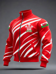 Men's Welsh Rugby Lover Printed Coat