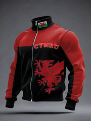 Men's Welsh Rugby Lover Printed Coat