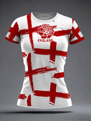 Women's England Rugby Lover Printed T-shirt