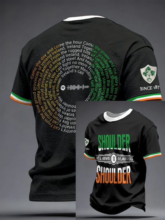 Men's Ireland Rubgy Lover Printed T-shirt