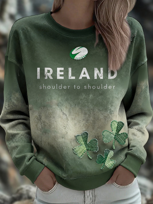 Women's Ireland Rubgy Lover Printed Sweatshirt