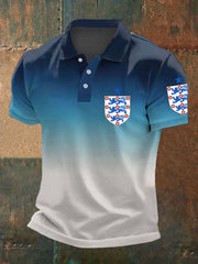 Men's UK Football Lover England Printed polo shirt