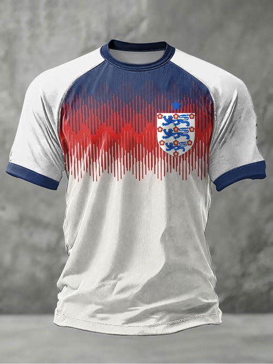 Men's UK Football Lover England Printed short sleeve t-shirt