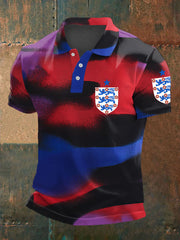 Men's UK Football Lover England Printed polo shirt