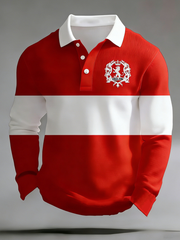 Men's England Rugby Lover Printed long sleeve shirt