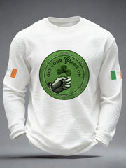 Men's Ireland Rugby Lover Printed Waffle Tops