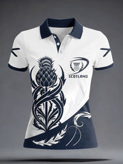 Women's Scotland Rugby Lover Printed Casual Tops