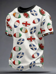 Men's 6 Nations Rugby Lover Printed T-shirt