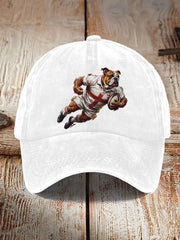 Unisex England Rugby British Bulldog Graphic Print Hat