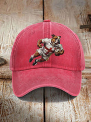 Unisex England Rugby British Bulldog Graphic Print Hat