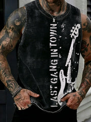 Men's UK Music Lover Printed Tank Tops