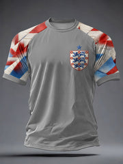 Men's UK Football Lover England Printed short sleeve t-shirt