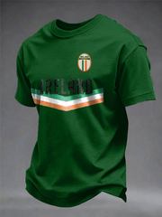 Men's  Ireland Rugby Lover Printed imitation cotton short-sleeved T-shirt