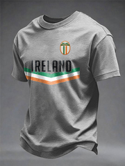 Men's  Ireland Rugby Lover Printed imitation cotton short-sleeved T-shirt