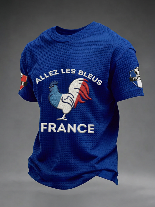 Men's Allez Les Bleus Waffle Short Sleeve