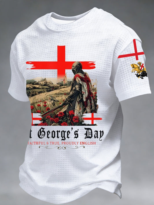 Men's St George's Day Waffle Short Sleeve Tee