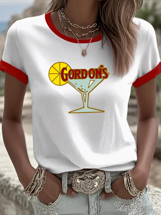 Women's Gin lovers Printed T-shirt