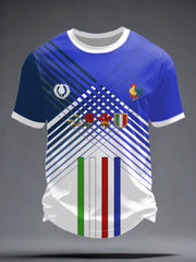 Men's Nations of Rugby Lovers Printed T-shirt