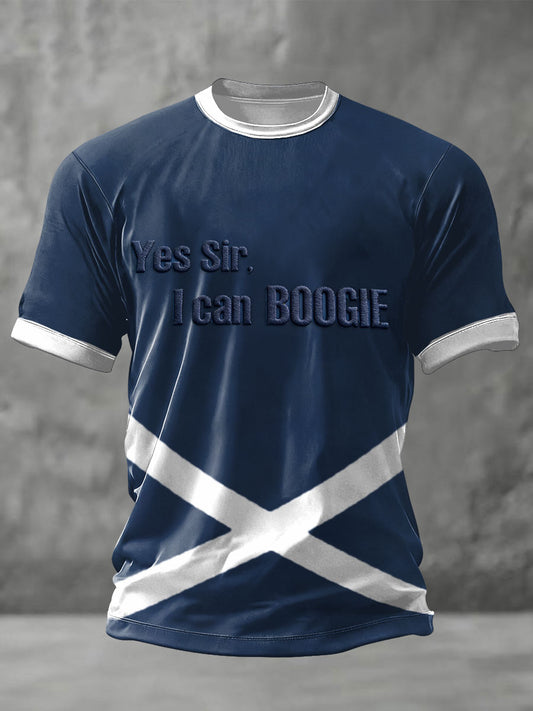 Men's Scotland Football Art Print T-shirt