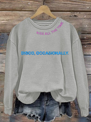 Women's Singer Casual Printed Regular Sweatshirt