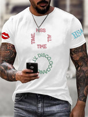 Men's Harry Style Music Lovers imitation cotton short-sleeved T-shirt