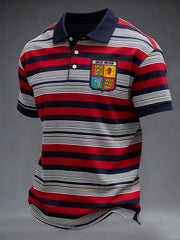 Men's Casual Striped Print Shirt