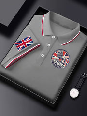Men's Vintage England Flag Lion British Proud Casual Shirt