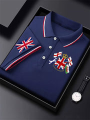 Men's Vintage England Flag Casual Shirt