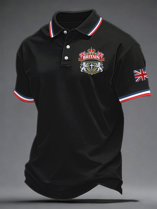 Men's British Style Printed Shirt
