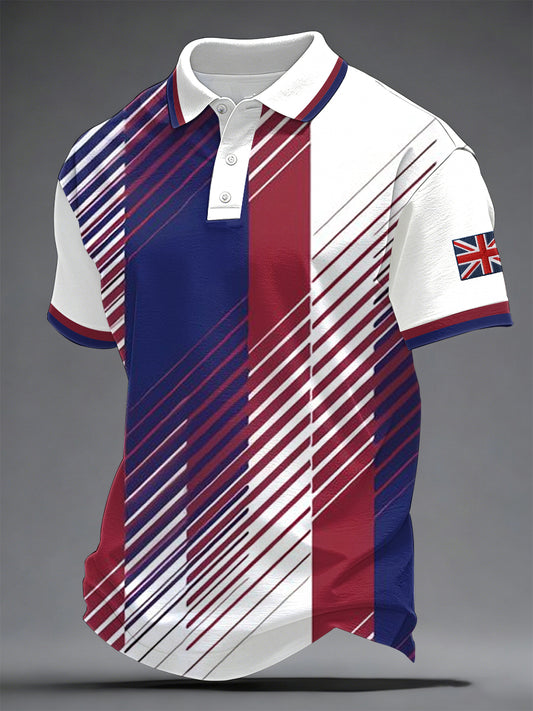 Men's British Style Printed Shirt