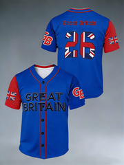 Unisex Britain Baseball Peinted short sleeves t-shirt