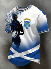 Men's Scotland Rugby  Lover Printed T-Shirt