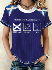 Women's Scotland Rugby  Lover Printed T-Shirt