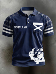 Men's Scotland Rugby  Lover Printed Casual Tops