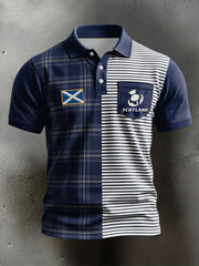 Men's Scotland Rugby  Lover Printed Casual Tops