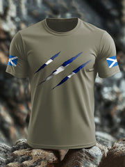 Men's Scotland UK Flag Printed T-shirt