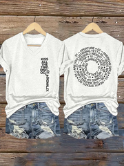 Women's Kiss All The Time Disco Occasionally Printed short-sleeved T-shirt