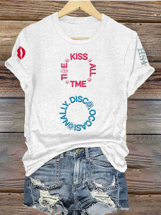 Women's Harry Style Music Lovers Iron On Short Sleeve T-Shirt