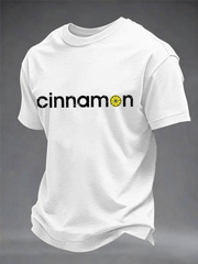 Men's Lemon Roses Music Lover Printed imitation cotton short-sleeved T-shirt