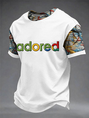 Men's Lemon Roses Music Lover Printed short sleeves t-shirt