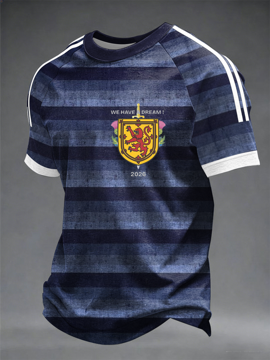 Men's UK Football Lover Scotland Printed short sleeve t-shirt