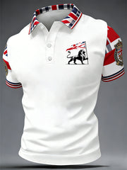 Men's British Style Printed Shirt