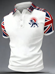 Men's British Style Printed Shirt