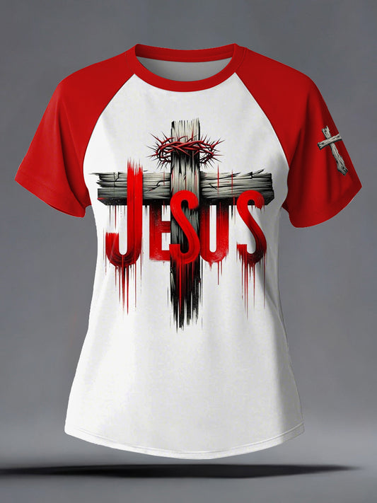 Women's Faith Printed Casual short sleeves t-shirt