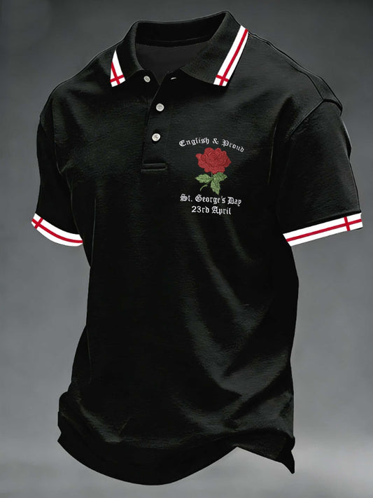 Men's St George's Day polo shirt