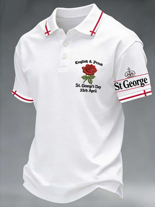 Men's St George's Day polo shirt