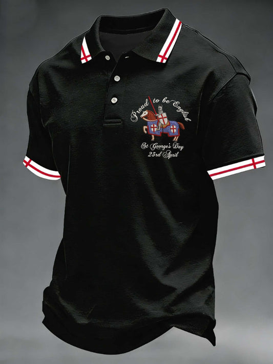 Men's St George's Day polo shirt