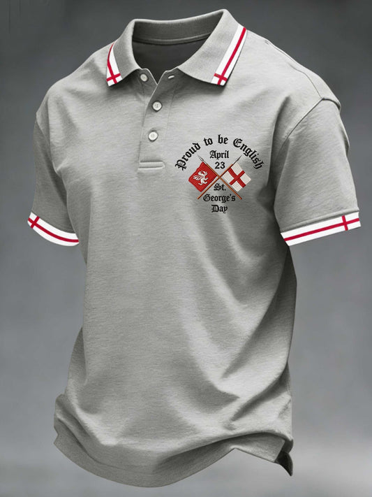 Men's St George's Day polo shirt