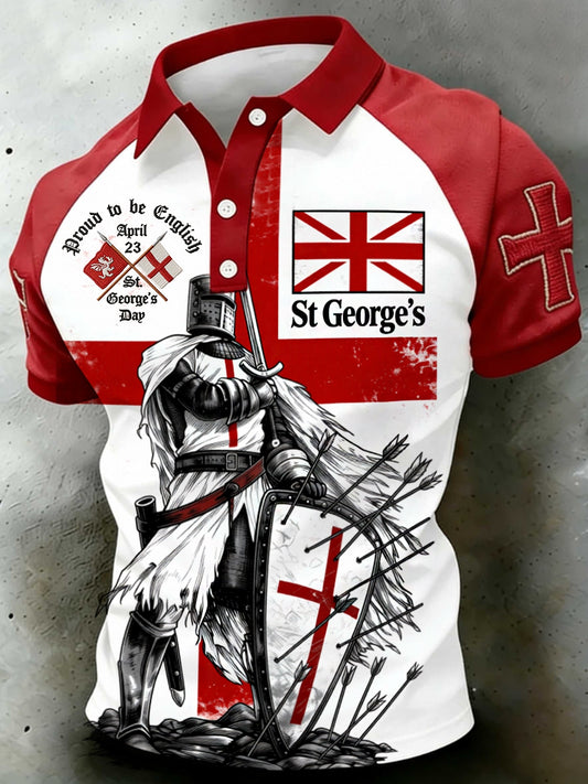 Men's St George's Day polo shirt