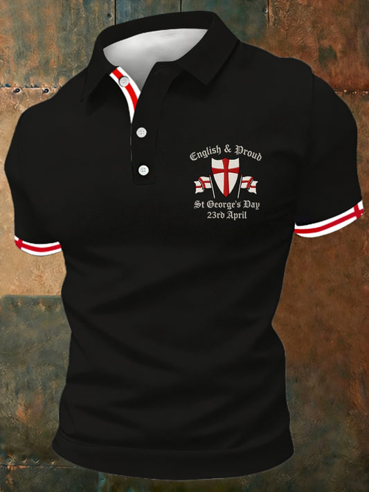 Men's St George's Day polo shirt